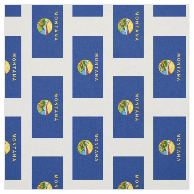 Montana statlig flagga tyg (Provkarta)