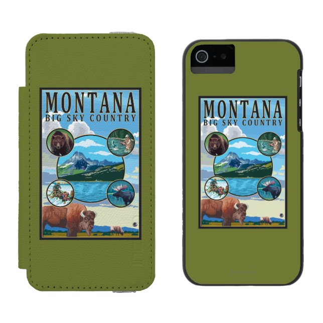 Montana statliga platser incipio iPhone wallet skal (Sida vid Sida)