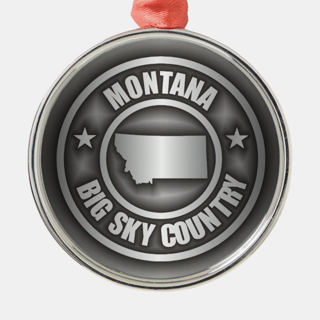 ’Montana Steel’ Ornaments Julgransprydnad Metall (Framsidan)