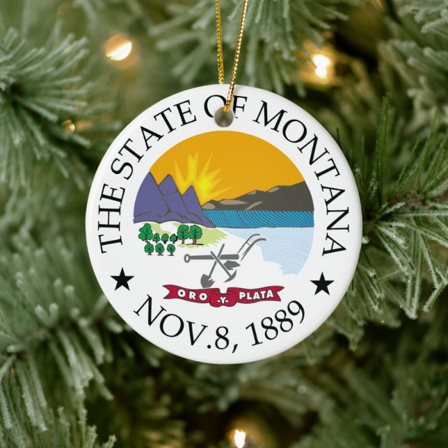 Montana-tecken Julgransprydnad Keramik (Träd)