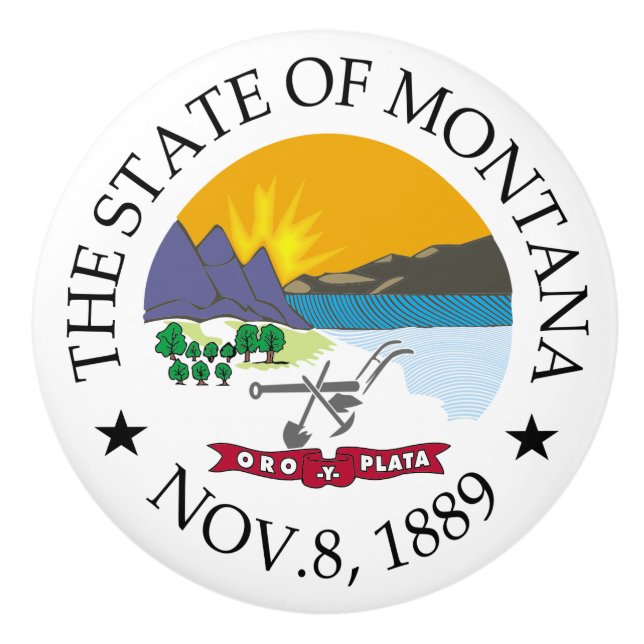 Montana-tecken Knopp (Framsidan)