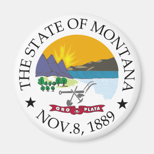 Montana-tecken Magnet