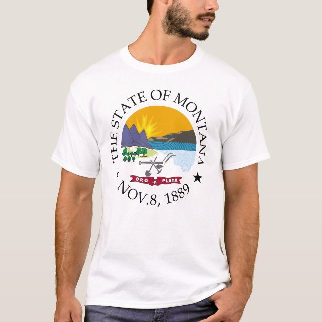 Montana-tecken T Shirt (Framsida)
