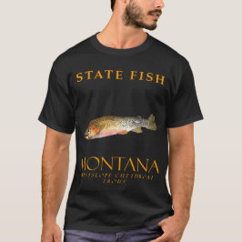 Montana Territory Fish the Westslope Cutmynning tr T Shirt