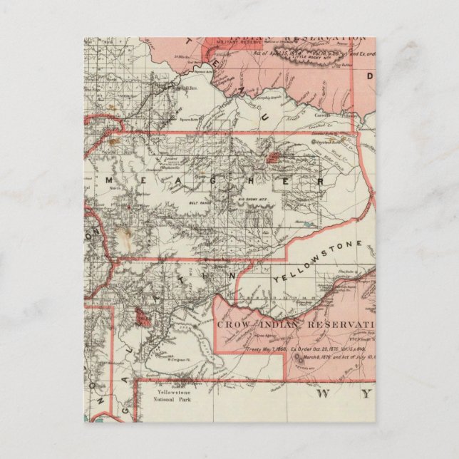 Montana Territory Vykort (Framsida)