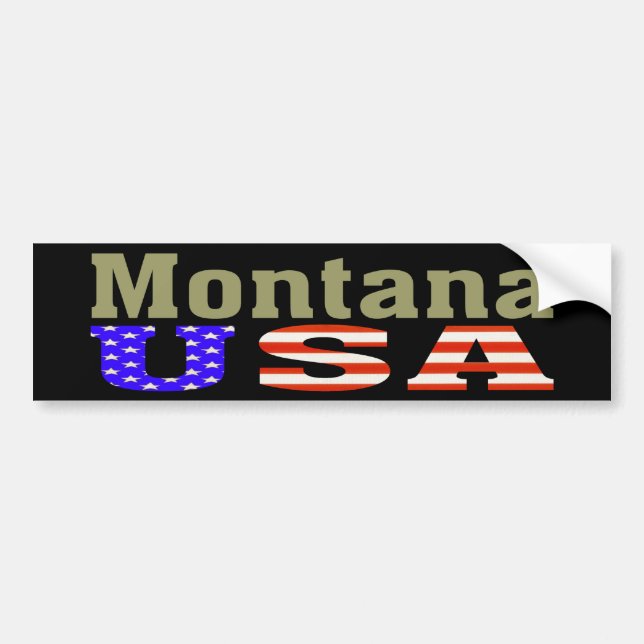 Montana USA! Bildekal (Framsidan)