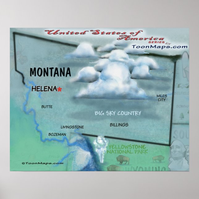 Montana USA Poster (Framsidan)