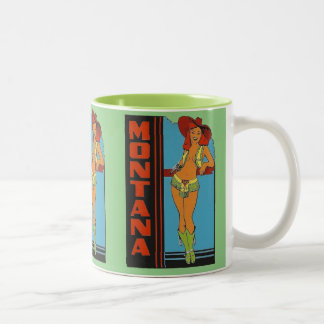 Montana Vintage Pin Up Girl Coffee Mugg