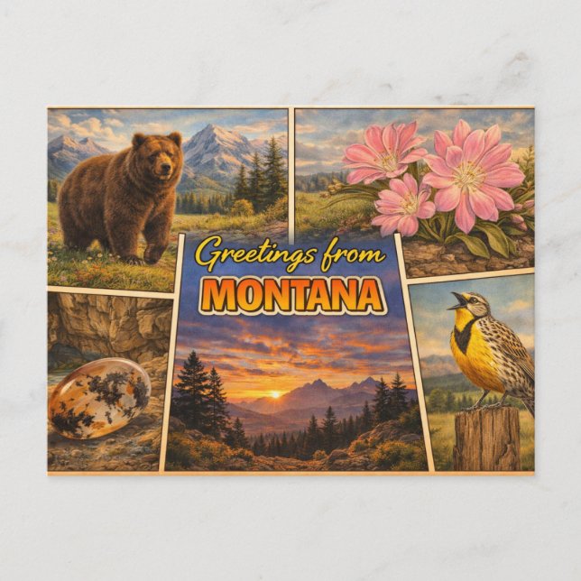 Montana vykort (Framsida)