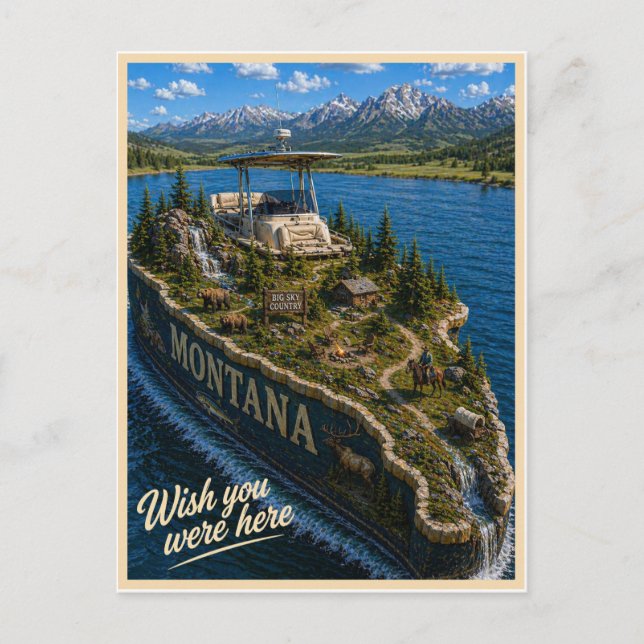 Montana | Wish You Were Here | Statserie Vykort (Framsida)