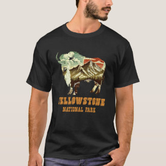 Montana YELLOWSTONE NATIONALPARK Roligt Wyoming T Shirt