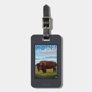 MontanaBison vintage resoraffisch Bagagebricka
