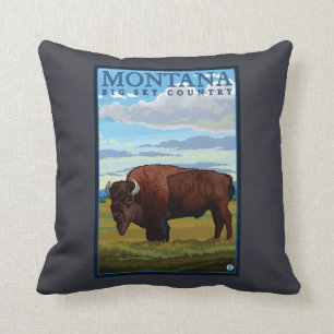MontanaBison vintage resoraffisch Kudde