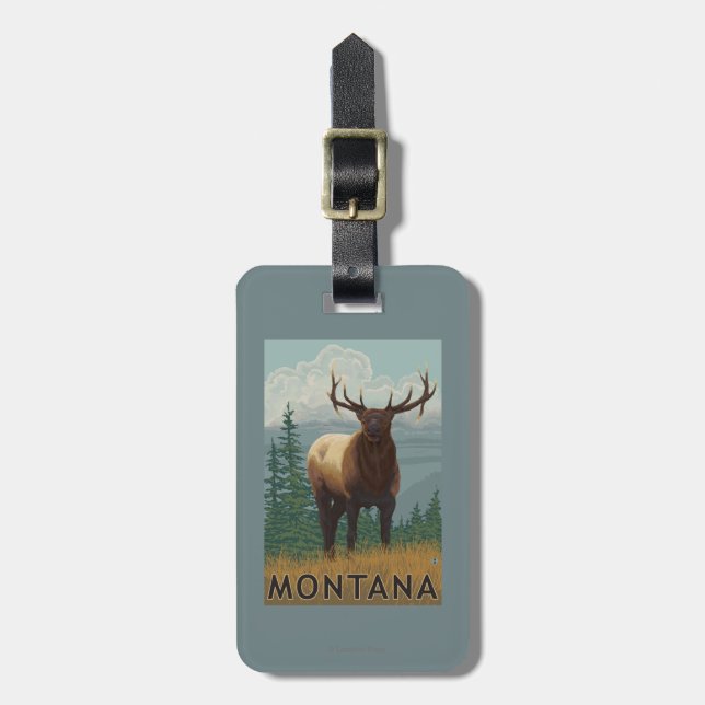 MontanaElk plats Bagagebricka (Vertikal Framsida)