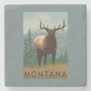MontanaElk plats Underlägg Sten