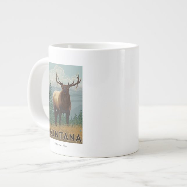 MontanaElk Scene Jumbo Mugg (Framsida vänster)