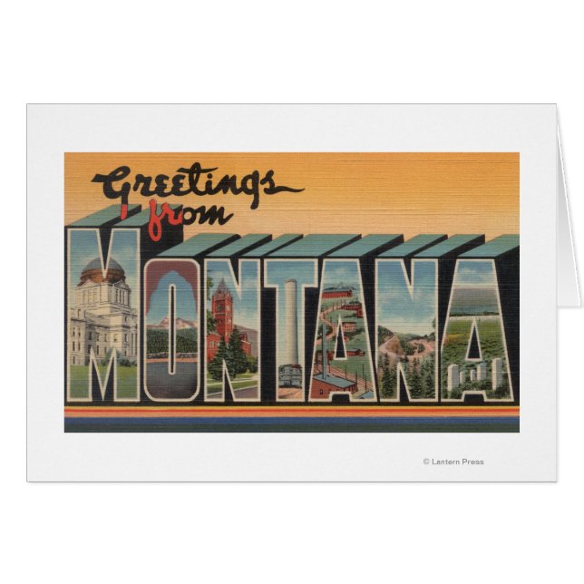 MontanaLarge Brev ScenesMontana Hälsningskort (Framsidan Horizontal)