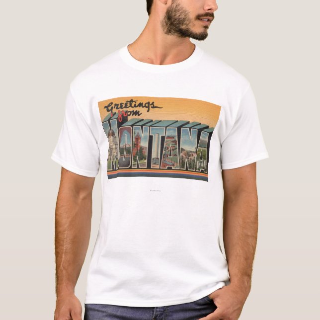 MontanaLarge brev ScenesMontana T-shirt (Framsida)