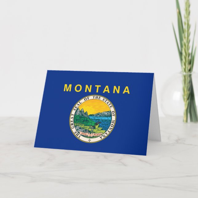 Montanan Flag & Emblem, Flag of Montana Kort (Framsida)