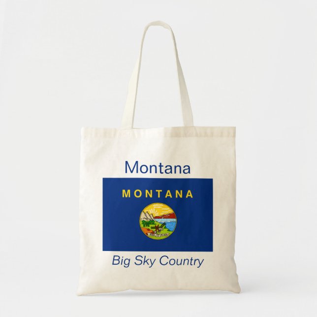 Montanan Flagga Bag Tygkasse (Framsidan)