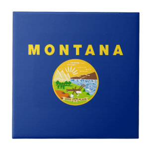 Montanas delstatsflagga kakelplatta
