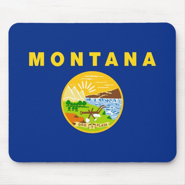 Montanas delstatsflagga musmatta (Framsidan)