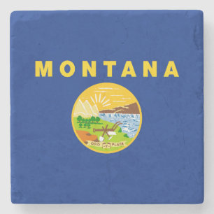 Montanas delstatsflagga stenunderlägg