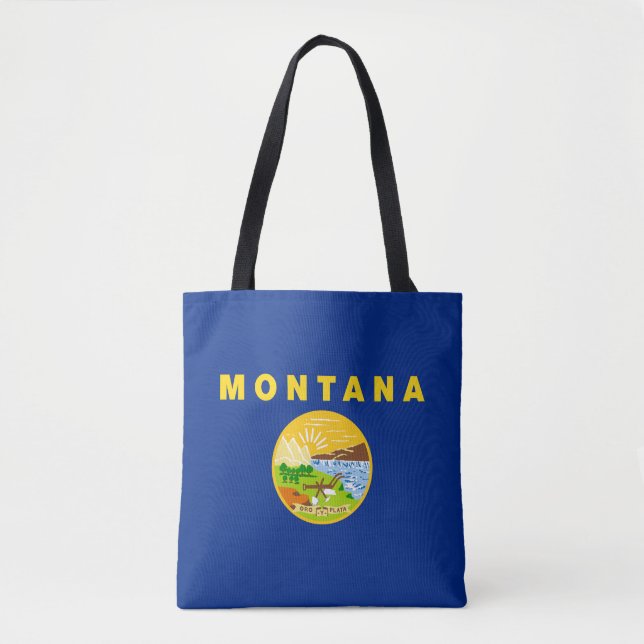 Montanas delstatsflagga tygkasse (Framsida)