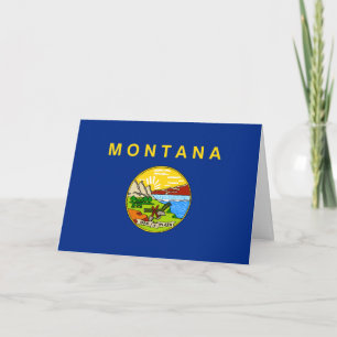 Montanas flagga, Flagga för Montana Kort