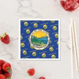 Montanas flagga och emblem, Montana Pappersservett