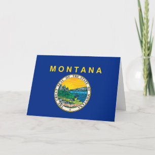 Montanas flagga och emblem, Montanas flagga Kort