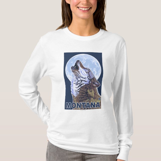MontanaWolf tjuta Tee Shirt (Framsida)