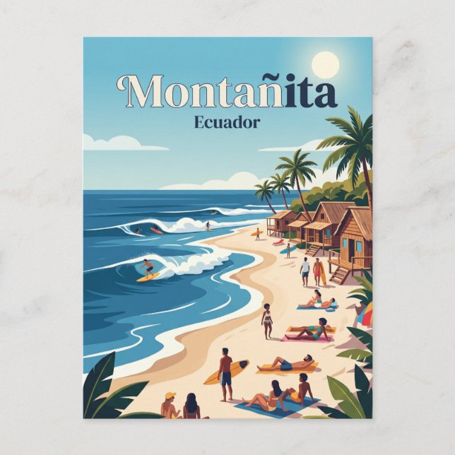 Montañita Ecuador Vykort (Framsida)