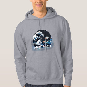 Montastrand Fold Maskin Wave Logotyp - Flat Vector Hoodie
