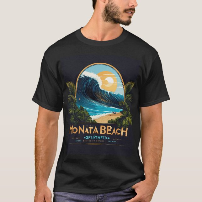 "Montastrand Surfa Symphony" T Shirt (Framsida)