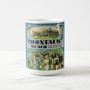 Montauk Beach Long Island vykort Kaffemugg