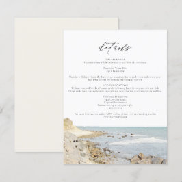 MonTAUK BEACH New York Ocean Information-kort Inbjudningar