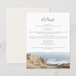 MonTAUK BEACH New York Ocean Information-kort Inbjudningar