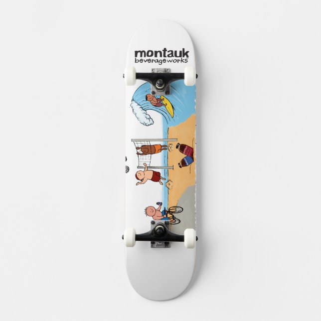 Montauk BeverageWorks Longboard Deck Skateboard Bräda 19,5 Cm (Framsida)