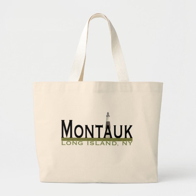 Montauk Classic Tote Bag Jumbo Tygkasse (Framsidan)