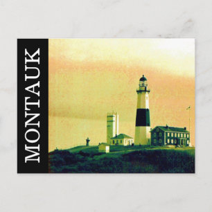 montauk fyr vykort