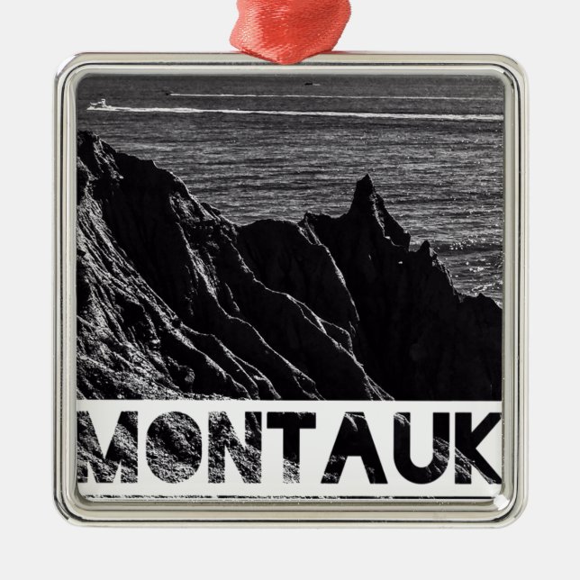 montauk grafik julgransprydnad metall (Framsidan)