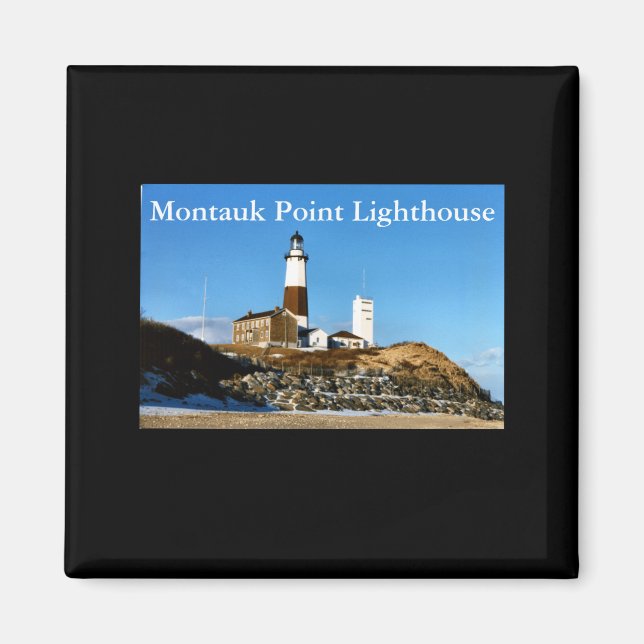 Montauk Int Fyren New York  Magnet (Framsidan)