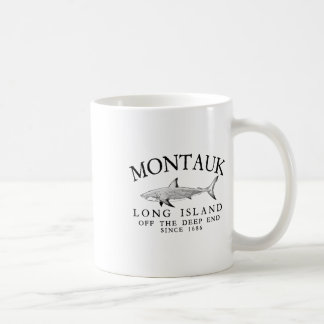 Montauk Li Av Off The Deep End Hajfiske Vintage Kaffemugg