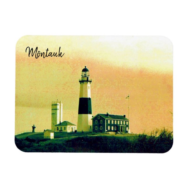 montauk light house magnet (Horisontell)