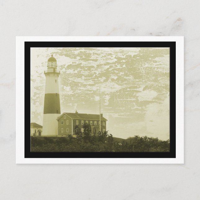 Montauk Lighthouse-vykort Vykort (Framsida)