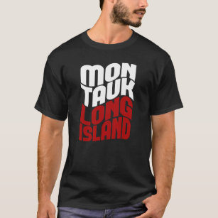 Montauk Long Island T-shirt - Red White