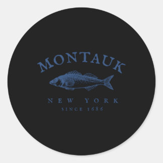 Montauk New York Fishing Runt Klistermärke