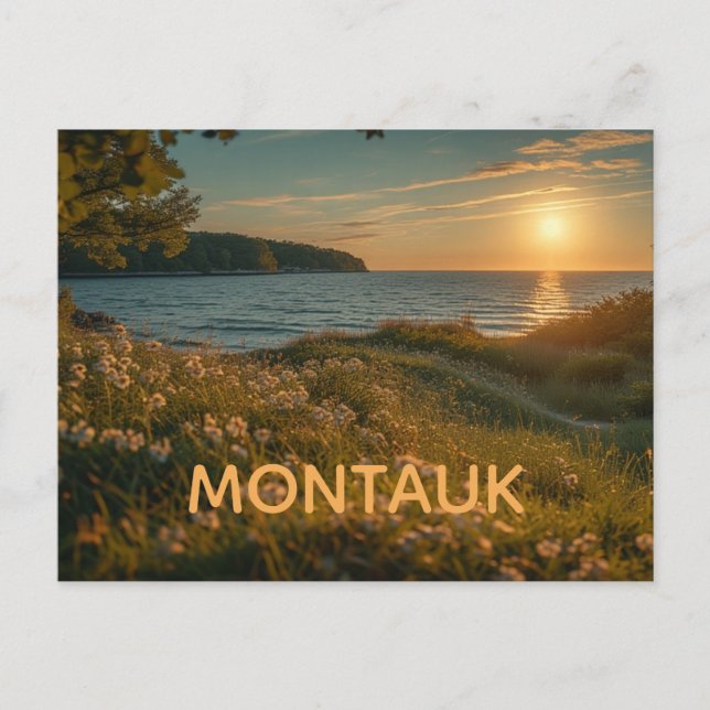 Montauk New York Vykort (Framsida)