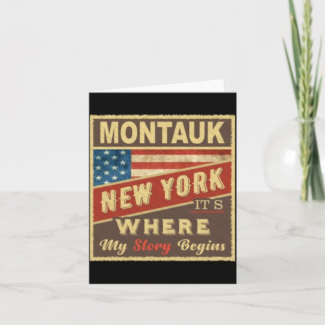 Montauk Ny Its Where My Story Begins _1  Kort (Framsida)